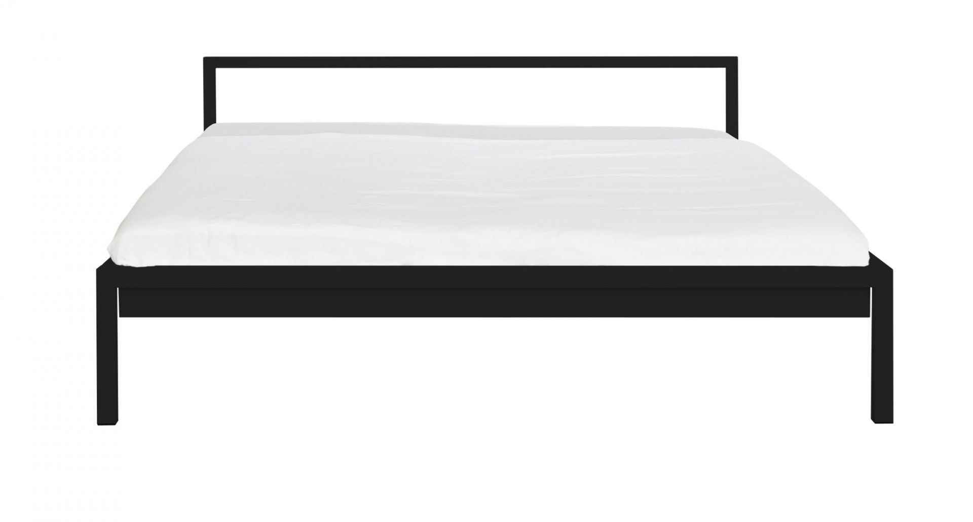 Pure powder-coated steel bed 140 x 200 cm Hans Hansen